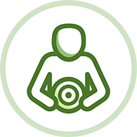 person with bullseye icon